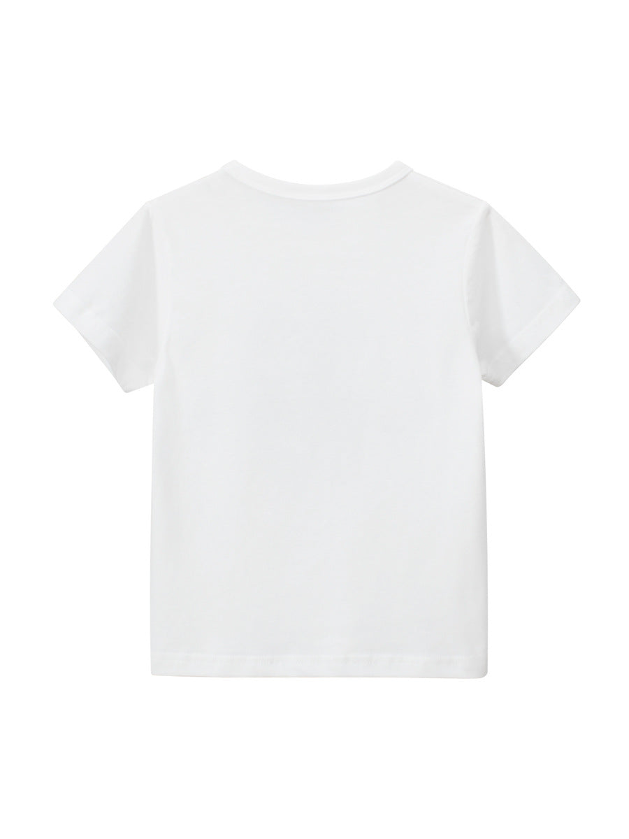 Boys’ Cartoon Animals Pattern T-Shirt In European And American Style-1